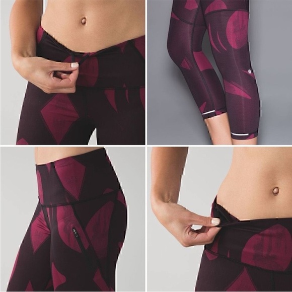 Lululemon Athletica All Sport Crop In Back
Spin Stroke Dashing Purple Black 6 - Picture 1 of 12